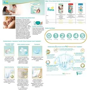 Prima Premium Care Bebek Bezi 5 Beden 11-16 KG Junior 108 Adet Aylık Fırsat Pk