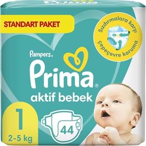 Prima Bebek Bezi 1 Beden 2-5 KG Yeni Doğan 44 Adet Ekonomik Pk