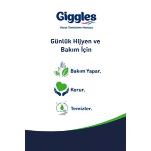 Giggles Yetişkin Vücut Temizleme Islak Mendil Havlu 50 Yaprak XL Tekli Pk (Beyaz Sabun Kokulu)