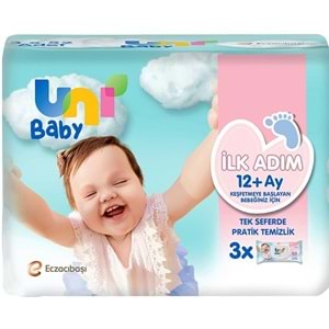 Uni Baby Islak Havlu Mendil İlk Adım 52 Yaprak (3 Lü Pk) 156 Yaprak
