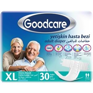 Goodcare Yetişkin Bezi Bel Bantlı Tekstil Yüzey XL - Ekstra Large - Extra Large 30 Adet Tekli Pk