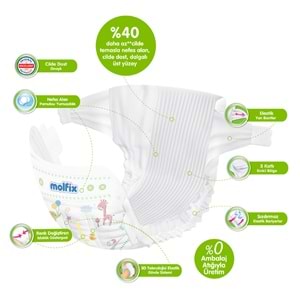 Molfix Pure&Soft Bebek Bezi 5 Beden 11-18 KG Junior 44 Adet Süper Fırsat Pk