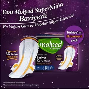 Molped Süper Night Hijyenik Ped Süper Gece 26 Adet Mega Fırsat Pk