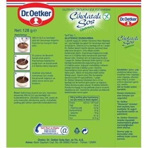 Dr. Oetker Glutensiz Çikolatalı Sos 123GR