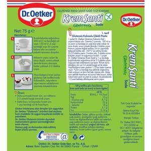 Dr. Oetker Glutensiz Krem Şanti 72GR