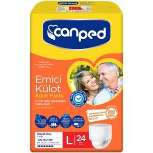 Canped Emici Külot Yetişkin Bezi L - Büyük - Large 24 Adet Fırsat Pk
