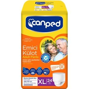 Canped Emici Külot Yetişkin Bezi XL - Ekstra Büyük - Extra Large 24 Adet Fırsat Pk