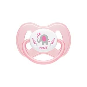 Bebsi Emzik Ortodontik Damaklı Kelebek No:1 Pembe-Yeşil (2 Li PK) Fırsat Pk