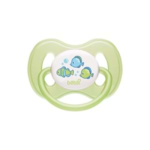 Bebsi Emzik Ortodontik Damaklı Kelebek No:1 Pembe-Yeşil (2 Li PK) Fırsat Pk