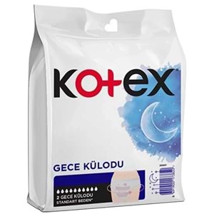 Kotex Gece Külodu / Külot Standart Beden Yoğun ReGl Dönemine Özel Paket içi 2 Adet