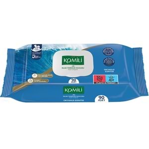 Komili Islak Havlu Mendil 90 Yaprak Okyanus Esintisi Pratik Kapaklı