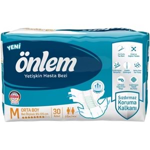 Önlem Yetişkin Bezi Bel Bantlı Tekstil Yüzey M - Medium - Orta (30 Adet)