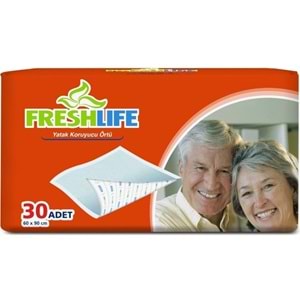 FreshLife Yetişkin Yatak Koruyucu 60*90CM 30 Adet Tekli Pk