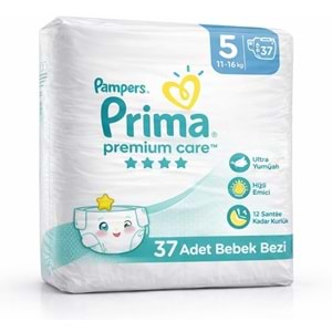 Prima Premium Care Bebek Bezi 5 Beden 11-16 KG Junior 37 Adet Fırsat Pk