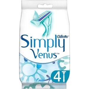 Gillette Simply Venus 2 Kullan At Kadın Tıraş Bıçağı (Pk İçeriği 4 Lü Pk)