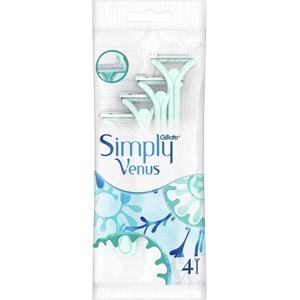 Gillette Simply Venus 2 Kullan At Kadın Tıraş Bıçağı (Pk İçeriği 4 Lü Pk)