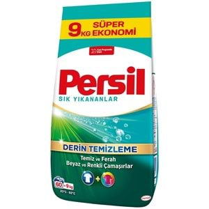 Persil Matik Toz Çamaşır Deterjanı 9KG Sık Yıkananlar Beyaz ve Renkliler İçin (60 Yıkama)