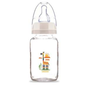 Bebedor Desenli Cam Biberon 125ML (Kod:30302) - Desen/Zürafa