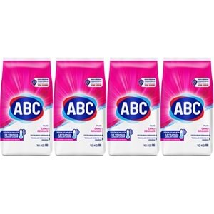Abc Matik Toz Çamaşır Deterjanı 40Kg (4PK*10KG) Canlı Renkler (264 Yıkama)