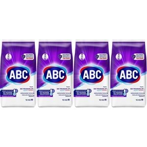 Abc Matik Toz Çamaşır Deterjanı 40KG (4PK*10KG) Sık Yıkananlar Beyazlar & Renkliler (264 Yıkama)