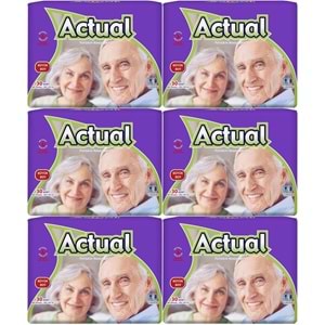 Actual Yetişkin Bezi Bel Bantlı L - Large - Büyük 180 Adet (6PK*30)