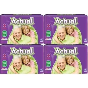 Actual Yetişkin Bezi Bel Bantlı XL - Ekstra Büyük - Extra Large 120 Adet (4PK*30)