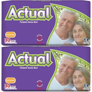 Actual Yetişkin Bezi Bel Bantlı S - Small - Küçük 60 Adet (2PK*30)