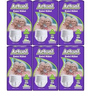 Actual Emici Külot Yetişkin Bezi M - Medium - Orta (Islaklık Göstergeli) 180 Adet (6PK*30)