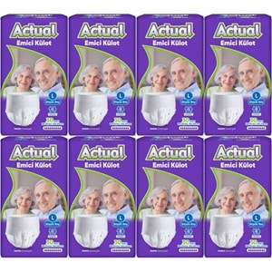 Actual Emici Külot Yetişkin Bezi L - Large - Büyük (Islaklık Göstergeli) 240 Adet