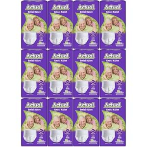 Actual Emici Külot Yetişkin Bezi XL - Extra Large - Ekstra Büyük (Islaklık Göstergeli) 360 Adet (12PK*30)