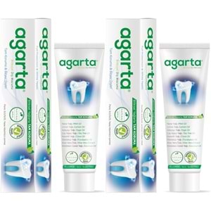 Agarta Doğal Diş Macunu 100ML Bitki Özlü (2 Li Set)