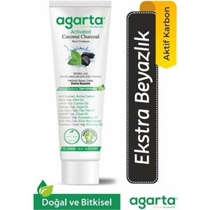 Agarta Doğal Diş Macunu 100ML Aktif Karbonlu (4 Lü Set)