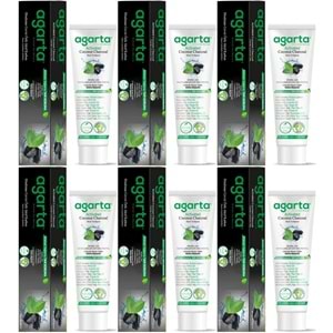 Agarta Doğal Diş Macunu 100ML Aktif Karbonlu (6 Lı Set)