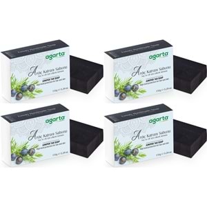 Agarta El Yapımı Doğal Sabun 150GR Ardıç Katranı (4 Lü Set)