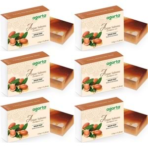 Agarta El Yapımı Doğal Sabun 150GR Argan (6 Lı Set)