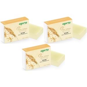 Agarta El Yapımı Doğal Sabun 150GR Pirinç (3 Lü Set)