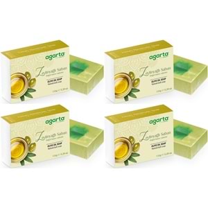 Agarta El Yapımı Doğal Sabun 150GR Zeytinyağlı (4 Lü Set)