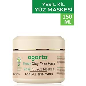 Agarta Doğal Yeşil Kil Yüz Maskesi 150ML (4 Lü Set)