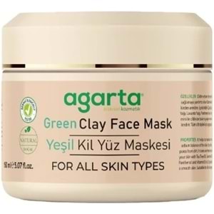 Agarta Doğal Yeşil Kil Yüz Maskesi 150ML (9 Lu Set)