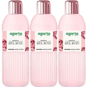 Agarta Doğal Gül Suyu 400ML (3 Lü Set)