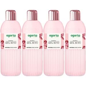 Agarta Doğal Gül Suyu 400ML (4 Lü Set)