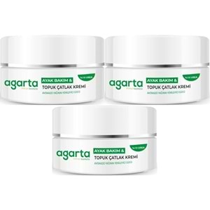 Agarta Ayak ve Topuk Çatlak Bakım Kremi 100ML (3 Lü Set)