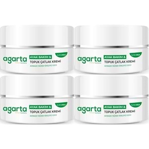 Agarta Ayak ve Topuk Çatlak Bakım Kremi 100ML (4 Lü Set)