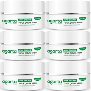 Agarta Ayak ve Topuk Çatlak Bakım Kremi 100ML (6 Lı Set)