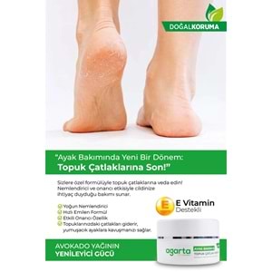 Agarta Ayak ve Topuk Çatlak Bakım Kremi 100ML (9 Lu Set)