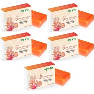 Agarta El Yapımı Doğal Sabun 150GR Yosun Özlü (5 Li Set)