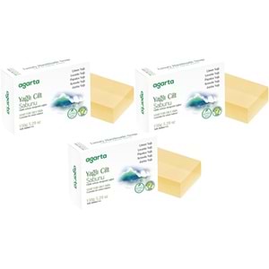 Agarta El Yapımı Doğal Sabun 150GR Yağlı Cilt (3 Lü Set)