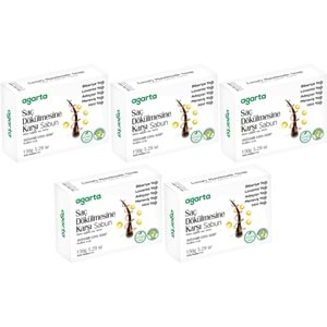 Agarta El Yapımı Doğal Sabun 150GR Saç Dökülmesine Karşı (5 Li Set)