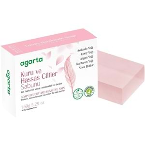 Agarta El Yapımı Doğal Sabun 150GR Kuru ve Hassas Ciltler (3 Lü Set)