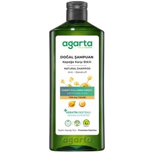 Agarta Doğal Şampuan 400 ML Kepek Karşı Etkili - Kaşıntı Pullanma Karşıtı (4 Lü Set)